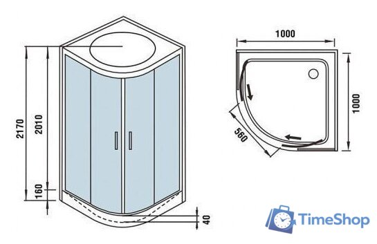 Душевая кабина WeltWasser WW500 Werra 1001 - Изображение №13 — Интернет-магазин Time-Shop