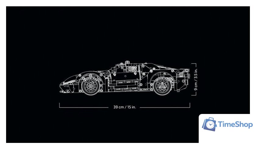 Конструктор LEGO Technic 42154 2022 Ford GT - Изображение №3 — Интернет-магазин Time-Shop