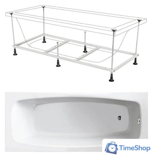 Ванна Berges Wasserhaus Nelu 170x75 050023 - Изображение №6 — Интернет-магазин Time-Shop