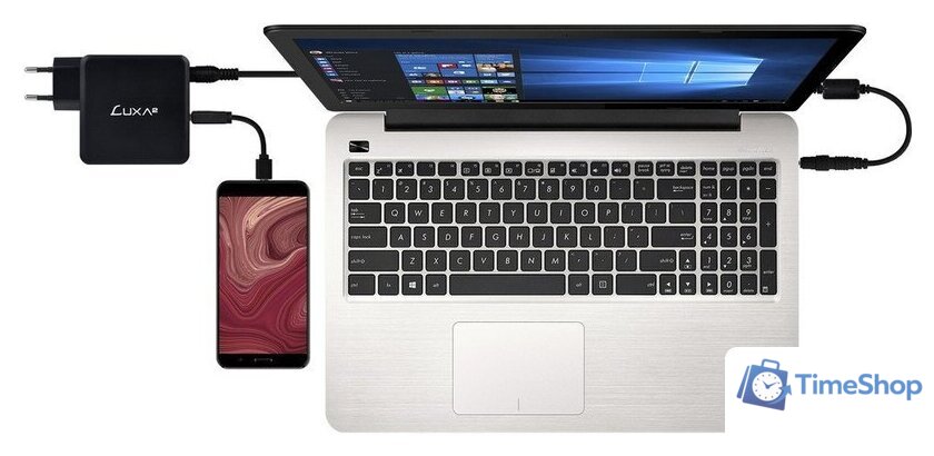 Сетевое зарядное LUXA2 EnerG Bar 65W PO-UWC-PC65BK-01 - Изображение №3 — Интернет-магазин Time-Shop