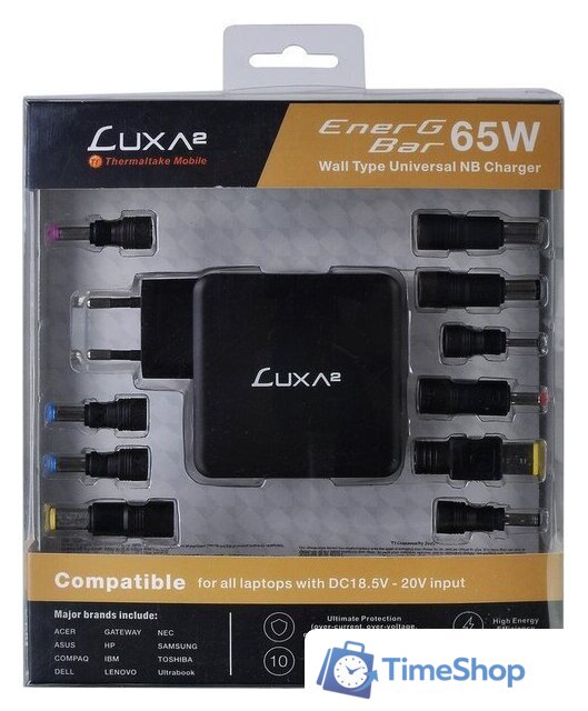 Сетевое зарядное LUXA2 EnerG Bar 65W PO-UWC-PC65BK-01 - Изображение №2 — Интернет-магазин Time-Shop