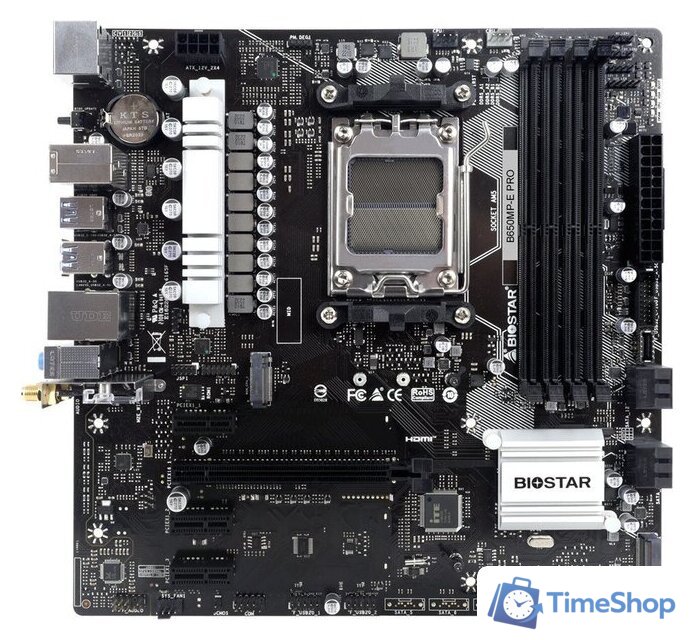 Материнская плата BIOSTAR B650MP-E Pro Ver. 6.0 - Изображение №1 — Интернет-магазин Time-Shop