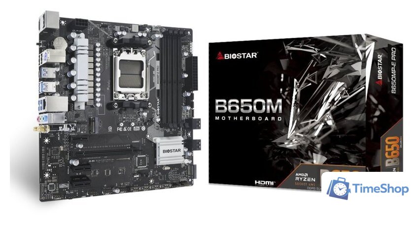 Материнская плата BIOSTAR B650MP-E Pro Ver. 6.0 - Изображение №2 — Интернет-магазин Time-Shop