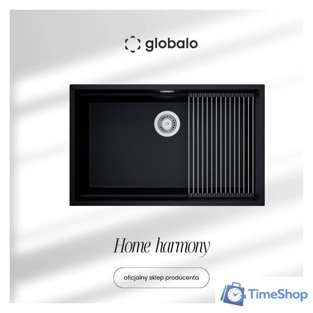 Кухонная мойка Globalo Miralio 80.1 Black/IX - Изображение №1 — Интернет-магазин Time-Shop