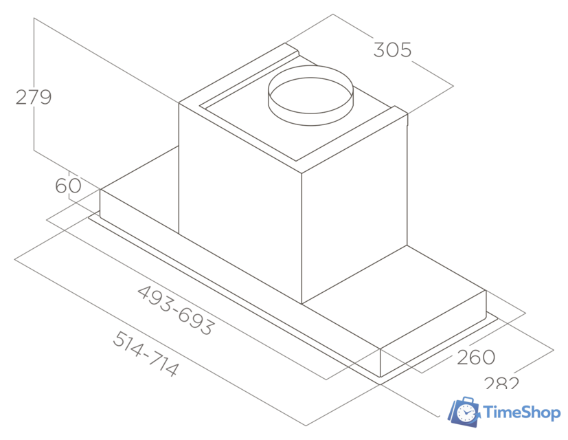 Кухонная вытяжка Elica Hidden 2.0 @ BLGL/A/90 PRF0164391 - Изображение №7 — Интернет-магазин Time-Shop