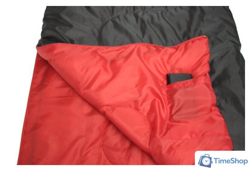 Спальный мешок High Peak Ranger 20038 (антрацит/красный) - Изображение №4 — Интернет-магазин Time-Shop