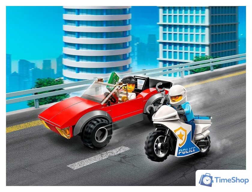 Конструктор LEGO City 60392 Полицейская погоня на байке - Изображение №7 — Интернет-магазин Time-Shop