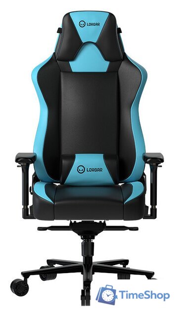 Игровое (геймерское) кресло Lorgar Base 311 (черный/синий) - Изображение №1 — Интернет-магазин Time-Shop