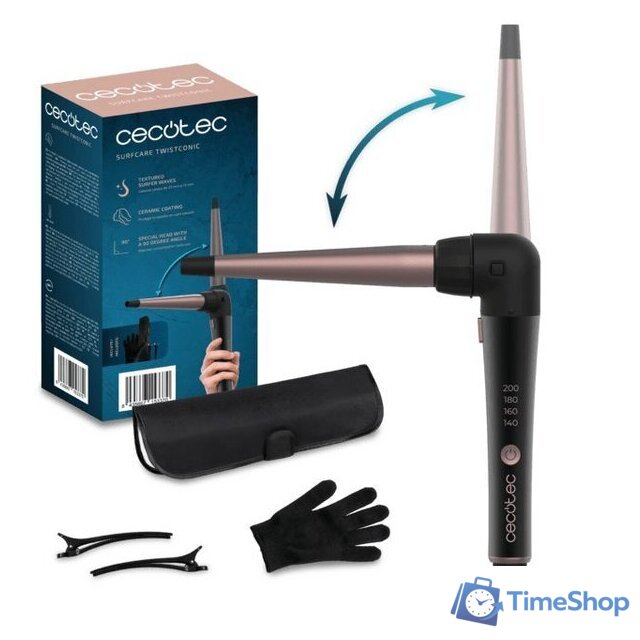 Конусная плойка Cecotec SurfCare TwistConic 100002 - Изображение №2 — Интернет-магазин Time-Shop
