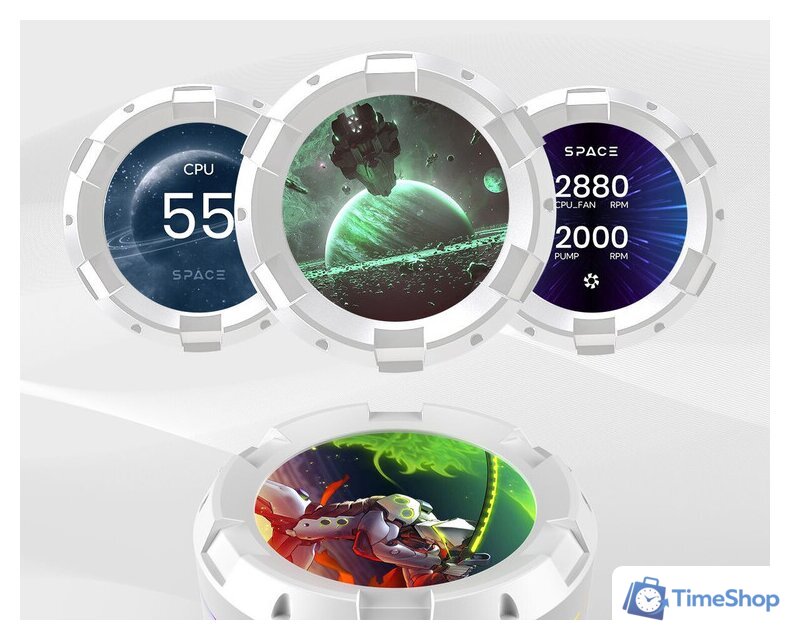 Система жидкостного охлаждения для процессора ID-Cooling SL360 White - Изображение №9 — Интернет-магазин Time-Shop