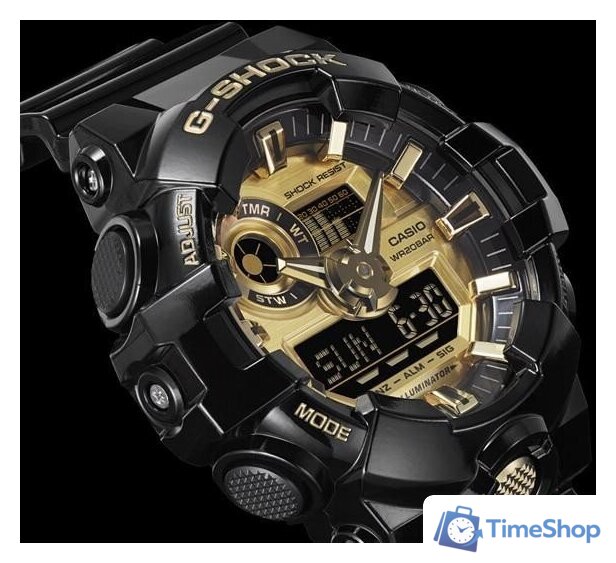 Наручные часы Casio G-Shock GA-710GB-1A - Изображение №9 — Интернет-магазин Time-Shop