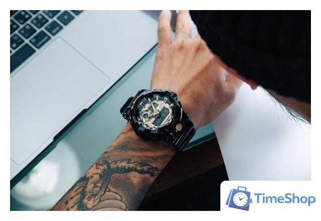 Наручные часы Casio G-Shock GA-710GB-1A - Изображение №3 — Интернет-магазин Time-Shop