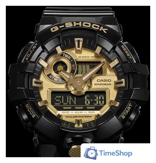 Наручные часы Casio G-Shock GA-710GB-1A - Изображение №8 — Интернет-магазин Time-Shop