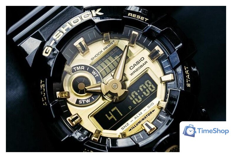 Наручные часы Casio G-Shock GA-710GB-1A - Изображение №10 — Интернет-магазин Time-Shop