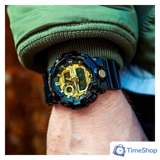 Наручные часы Casio G-Shock GA-710GB-1A - Изображение №5 — Интернет-магазин Time-Shop