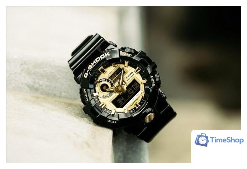 Наручные часы Casio G-Shock GA-710GB-1A - Изображение №4 — Интернет-магазин Time-Shop