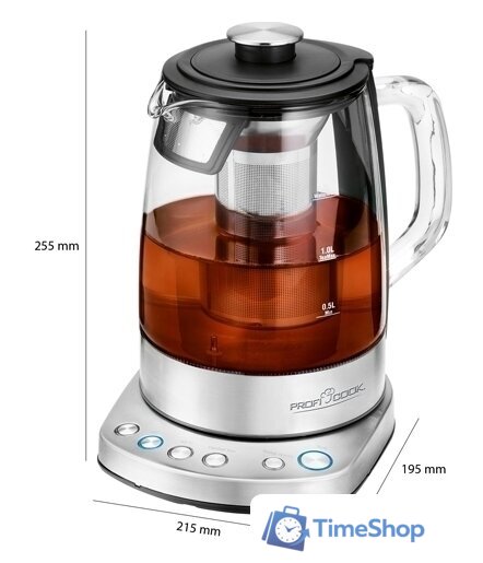Электрический чайник ProfiCook PC-WKS 1167 - Изображение №4 — Интернет-магазин Time-Shop