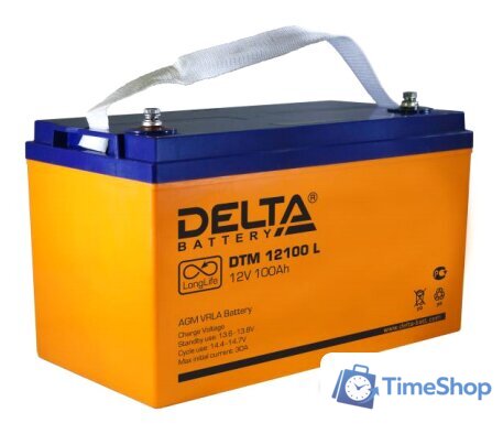 Аккумулятор для ИБП Delta DTM 12100 L (12В/100 А·ч) - Изображение №1 — Интернет-магазин Time-Shop