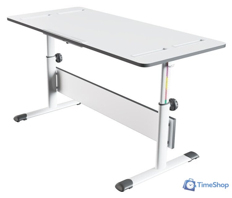 Парта Polini Kids City D2 (без стула, белый/серый) - Изображение №1 — Интернет-магазин Time-Shop