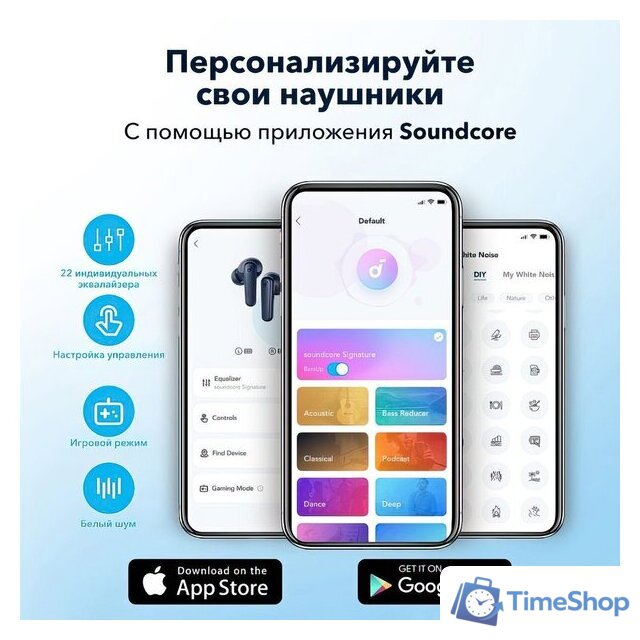 Наушники Anker Soundcore R50i (темно-синий) - Изображение №6 — Интернет-магазин Time-Shop