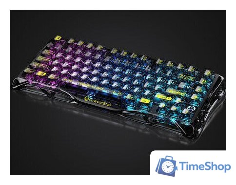 Клавиатура Gravastar Mercury K1 Lite Transparent Black (GravaStar x BSUN) - Изображение №2 — Интернет-магазин Time-Shop