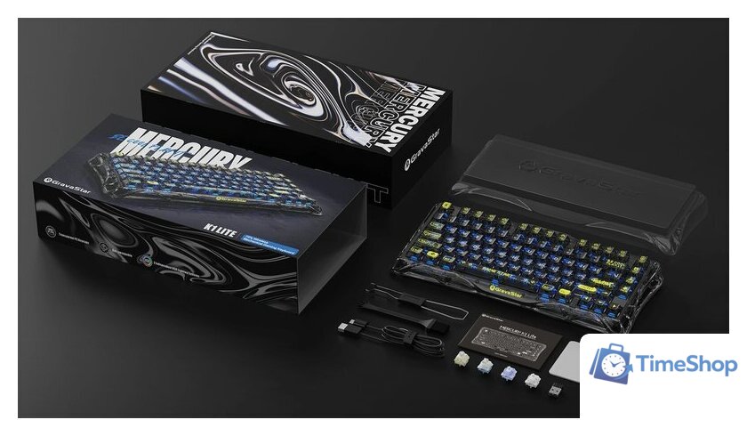 Клавиатура Gravastar Mercury K1 Lite Transparent Black (GravaStar x BSUN) - Изображение №11 — Интернет-магазин Time-Shop