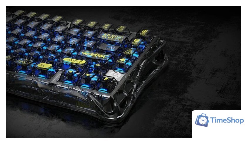 Клавиатура Gravastar Mercury K1 Lite Transparent Black (GravaStar x BSUN) - Изображение №8 — Интернет-магазин Time-Shop