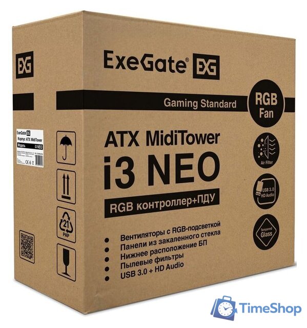 Корпус ExeGate i3 Neo 500W EX290162RUS - Изображение №9 — Интернет-магазин Time-Shop