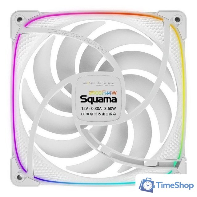 Вентилятор для корпуса Geometric Future Squama 2503R-14 (белый) - Изображение №3 — Интернет-магазин Time-Shop