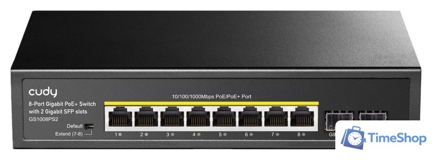 Неуправляемый коммутатор Cudy GS1008PS2 1.0 - Изображение №1 — Интернет-магазин Time-Shop