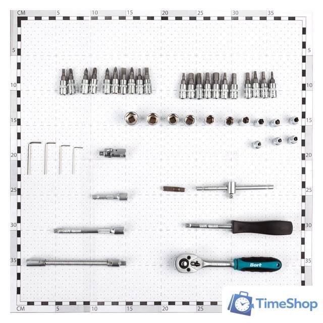 Универсальный набор инструментов Bort BTK-46 (46 предметов) - Изображение №3 — Интернет-магазин Time-Shop