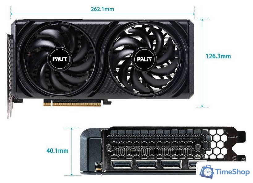 Видеокарта Palit GeForce RTX 5060 Infinity 2 OC NE75060V19P1-GB2063L - Изображение №9 — Интернет-магазин Time-Shop