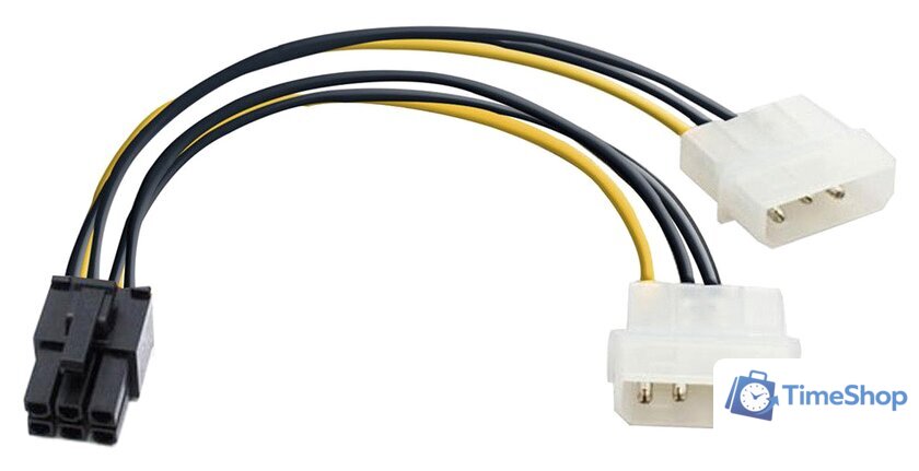 Кабель ExeGate 2xMolex - 6-pin [EX138937RUS] - Изображение №1 — Интернет-магазин Time-Shop