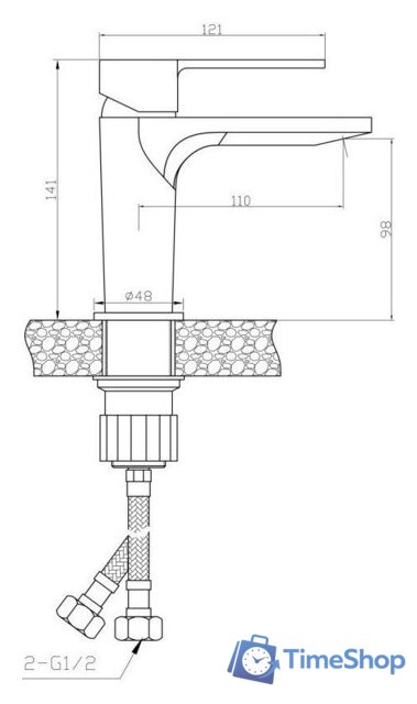 Смеситель AV Engineering AVWAW1-A274-244 - Изображение №2 — Интернет-магазин Time-Shop
