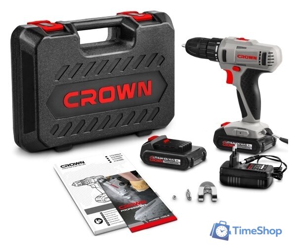 Дрель-шуруповерт Crown CT21055L-1.5 BMC (с 2-мя АКБ, кейс) - Изображение №7 — Интернет-магазин Time-Shop