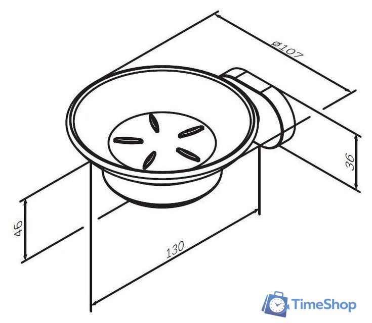 Мыльница AM.PM Sense L A7434200 - Изображение №2 — Интернет-магазин Time-Shop