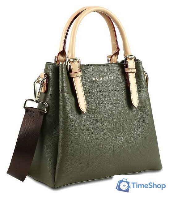 Женская сумка Bugatti Ella 49362084 (оливковый) - Изображение №1 — Интернет-магазин Time-Shop
