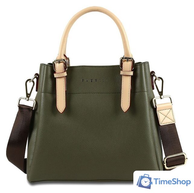 Женская сумка Bugatti Ella 49362084 (оливковый) - Изображение №2 — Интернет-магазин Time-Shop