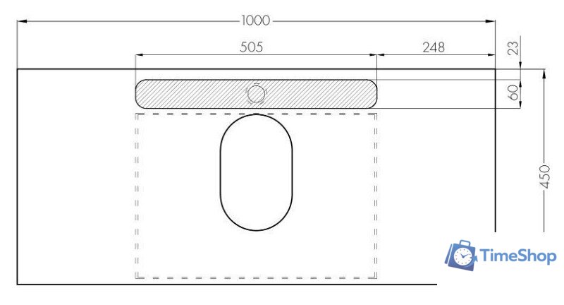  Акватон Тумба с умывальником Лофт Урбан 100 1A2477K4LQX60 - Изображение №14 — Интернет-магазин Time-Shop