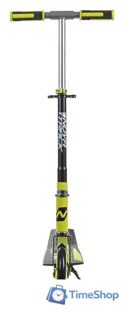 Двухколесный подростковый самокат Novatrack Polis 200P.POLIS.GN9 (черный/зеленый) - Изображение №3 — Интернет-магазин Time-Shop