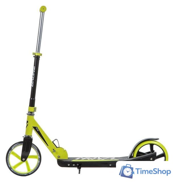 Двухколесный подростковый самокат Novatrack Polis 200P.POLIS.GN9 (черный/зеленый) - Изображение №2 — Интернет-магазин Time-Shop