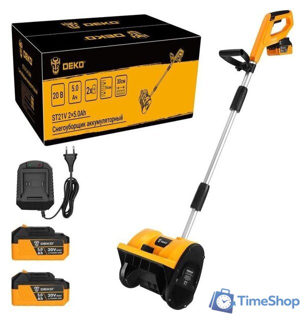 Снегоуборщик Deko ST21V 085-4444 (с 2-мя АКБ) - Изображение №1 — Интернет-магазин Time-Shop