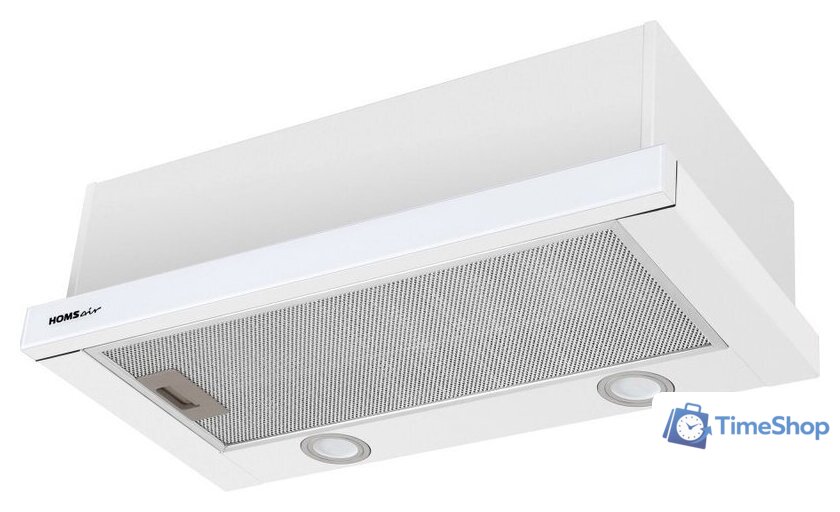 Кухонная вытяжка HOMSair Flat 60 Glass (белый) - Изображение №1 — Интернет-магазин Time-Shop