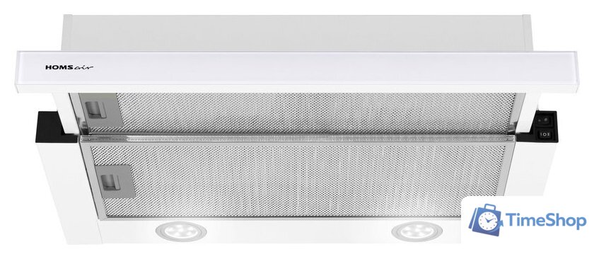 Кухонная вытяжка HOMSair Flat 60 Glass (белый) - Изображение №11 — Интернет-магазин Time-Shop