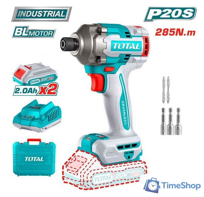 Винтоверт Total TIRLI2028 (с 2-мя АКБ, кейс) - Изображение №1 — Интернет-магазин Time-Shop