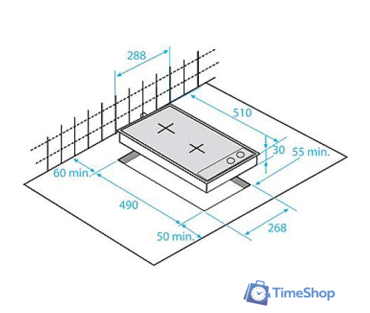 Варочная панель BEKO HDCG 32220 SX - Изображение №2 — Интернет-магазин Time-Shop
