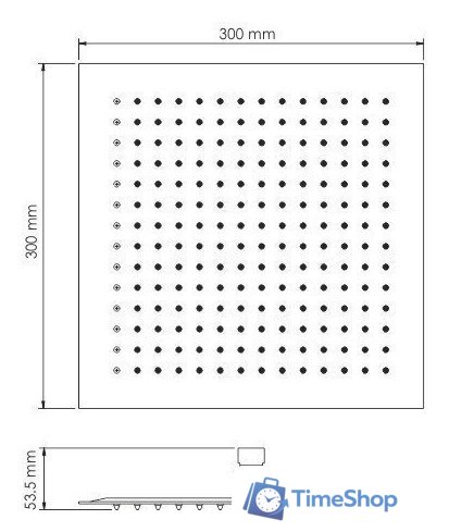 Душевая лейка Wasserkraft A162 - Изображение №3 — Интернет-магазин Time-Shop