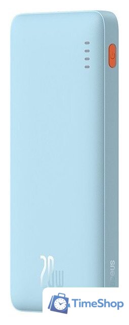 Внешний аккумулятор Baseus Airpow Fast Charge Power Bank 20W 20000mAh (голубой) - Изображение №2 — Интернет-магазин Time-Shop