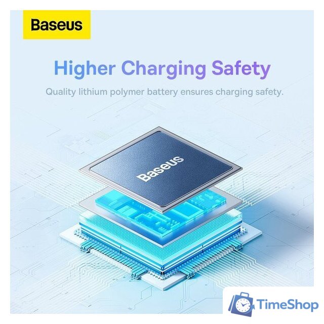 Внешний аккумулятор Baseus Airpow Fast Charge Power Bank 20W 20000mAh (голубой) - Изображение №7 — Интернет-магазин Time-Shop