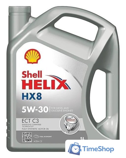 Моторное масло Shell Helix HX8 ECT C3 5W-30 5л - Изображение №1 — Интернет-магазин Time-Shop